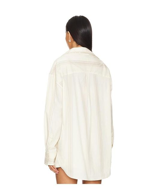 Faithfull The Brand White En Vau Oversized Shirt
