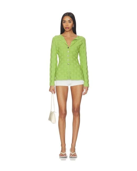 ALIGNE Green Olsen Knitted Shirt