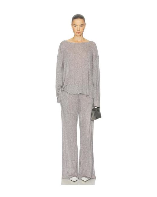 Helsa Gray Oversized Shirt