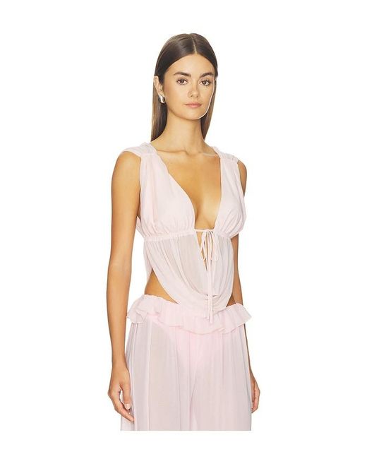 MAJORELLE Pink Brynn Top
