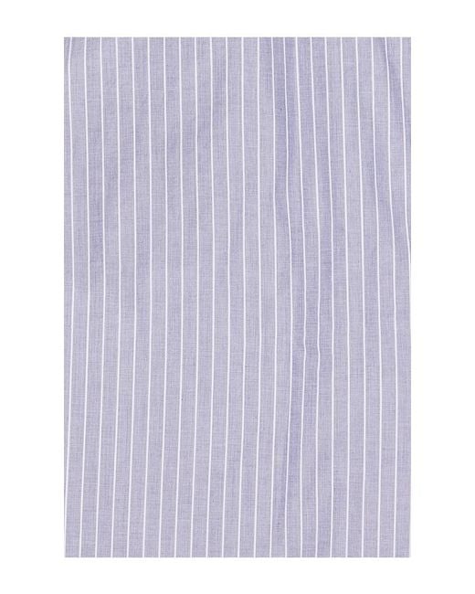 Onia Blue Poplin Long Sleeve Button Down Shirt for men