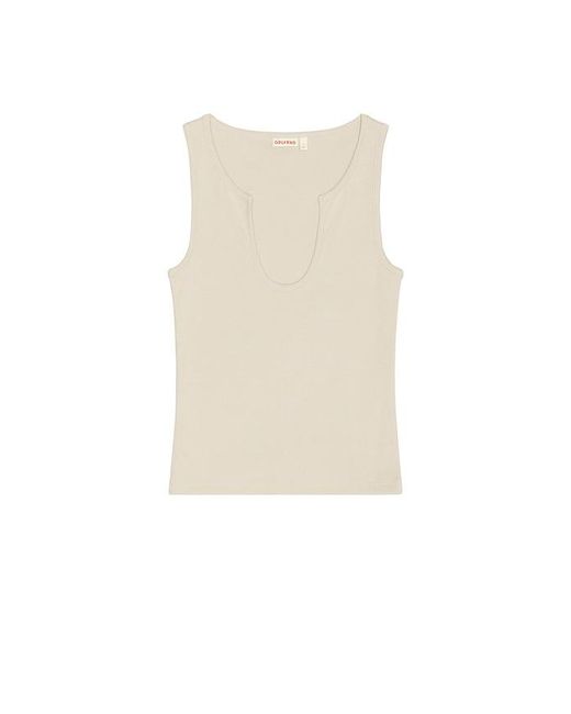 GRLFRND Gray Deep U-Neck Tank