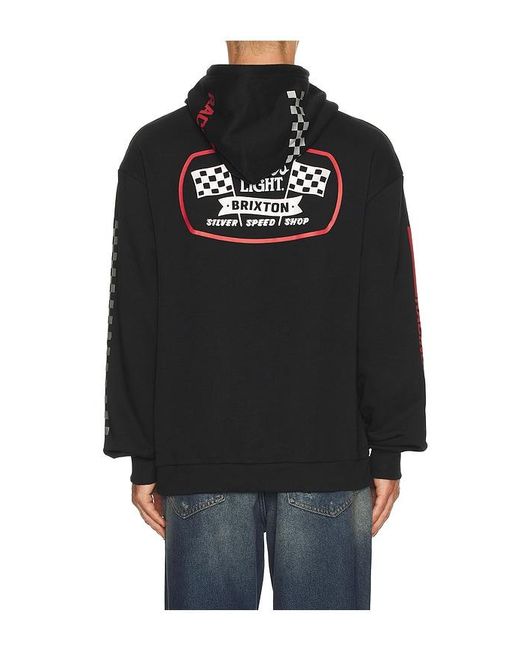 Brixton Black Coors Light Pit Stop Hoodie for men