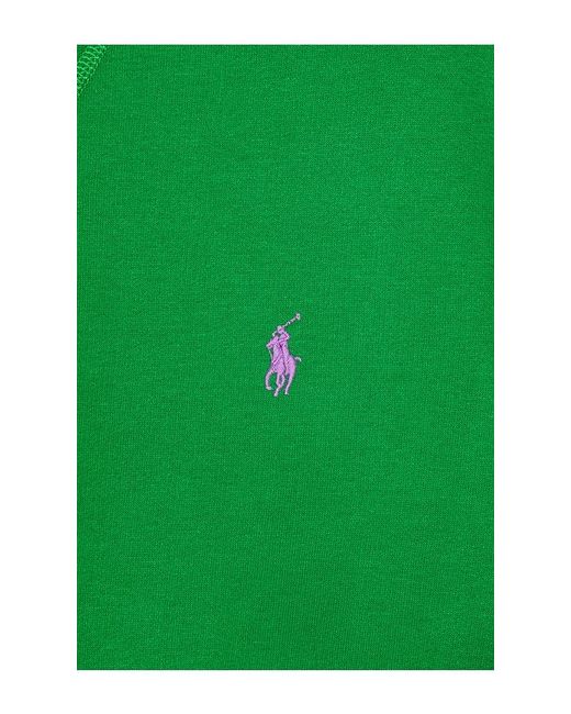 Polo Ralph Lauren Green Long Sleeve Rl Fleece Crewneck Sweatshirt for men