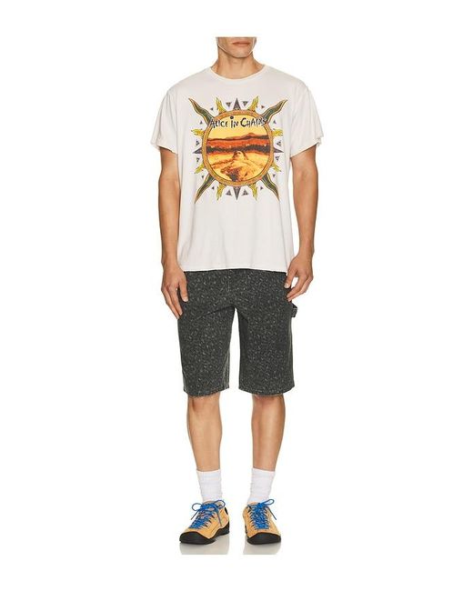 Thisisneverthat Gray Relaxed Painter Short for men