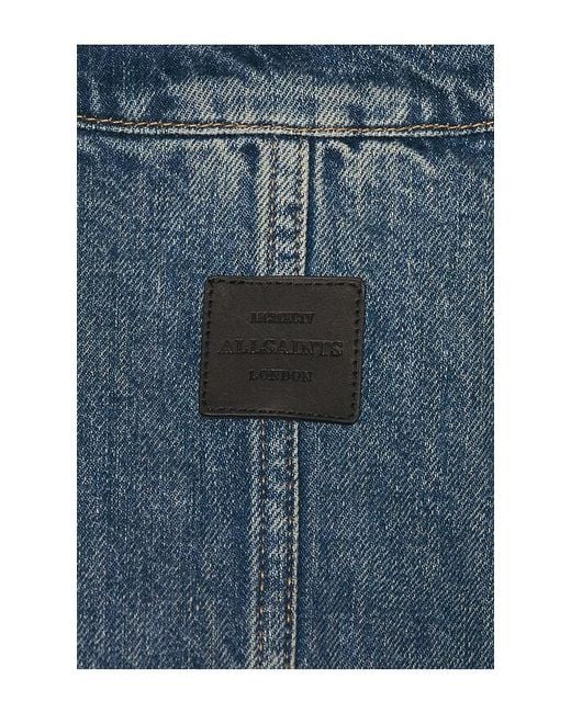 AllSaints Blue Mukesh Jacket for men
