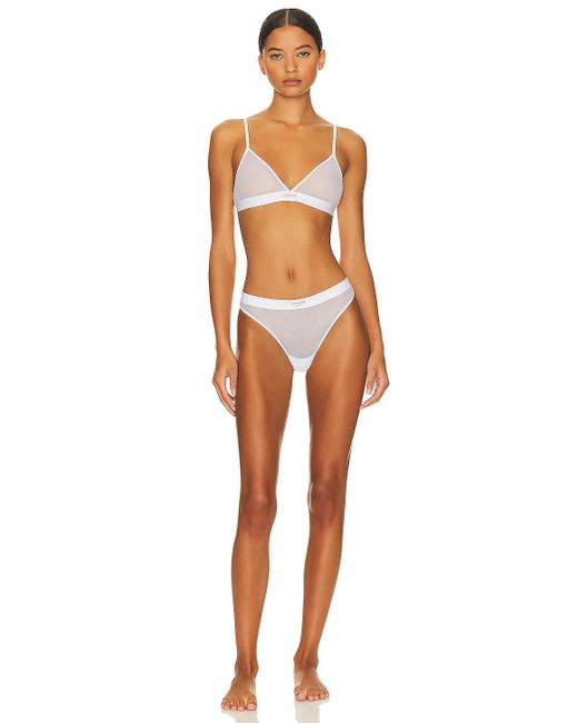Alexander Wang Classic Thong With Bodywear Label in White | Lyst
