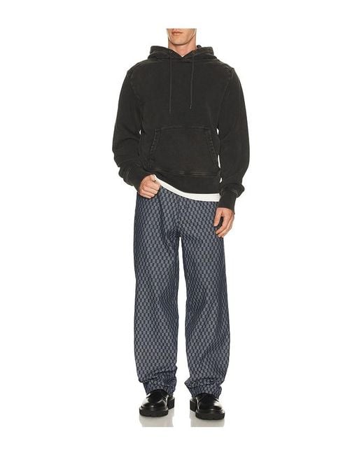 Pleasures Blue Formula Baggy Jeans for men