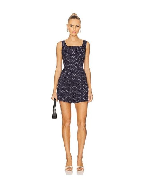 WeWoreWhat Blue Corset Romper