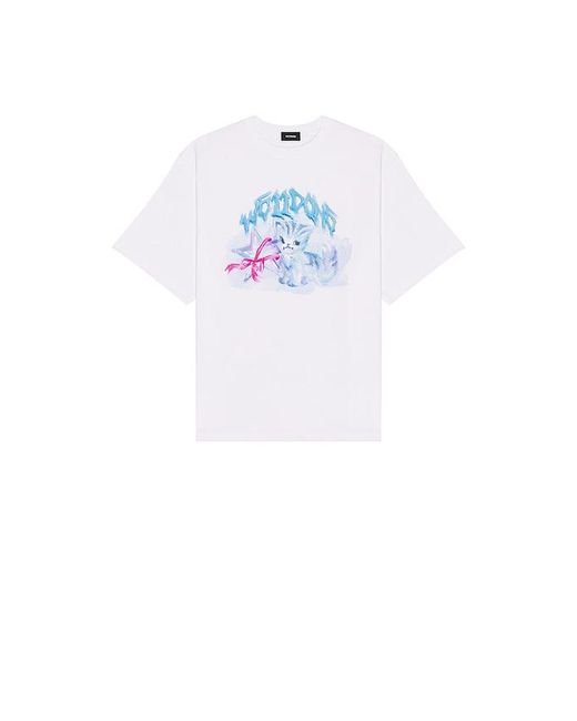 we11done White Watercolor Monster T-shirt for men