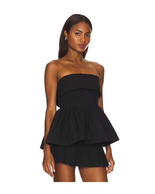 Lovers + Friends Black Melodie Top