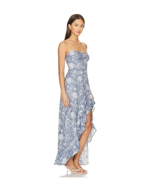 Amanda Uprichard Blue Alyse Dress