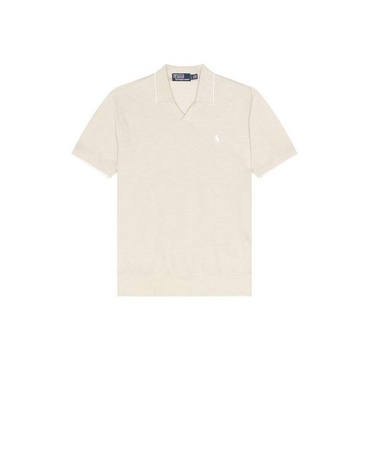 Polo Ralph Lauren Multicolor Short Sleeve Jacquard Pique Johnny Collar Polo for men