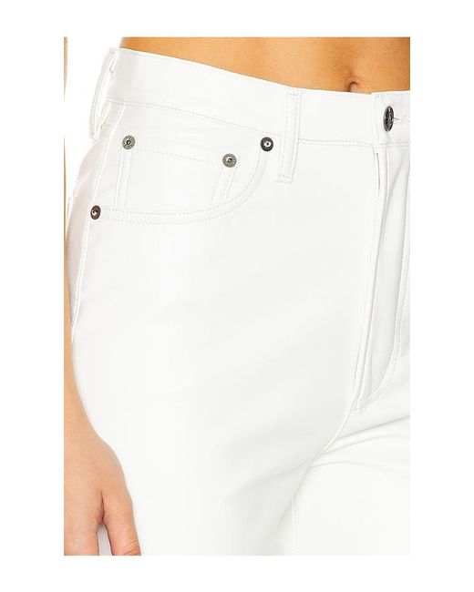 Agolde White 90's Pinch Waist Long Jeans