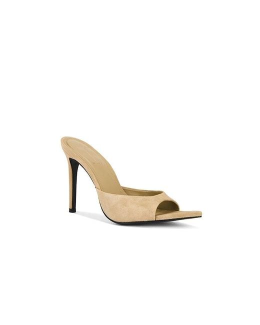 Black Suede Studio White Brea Mule