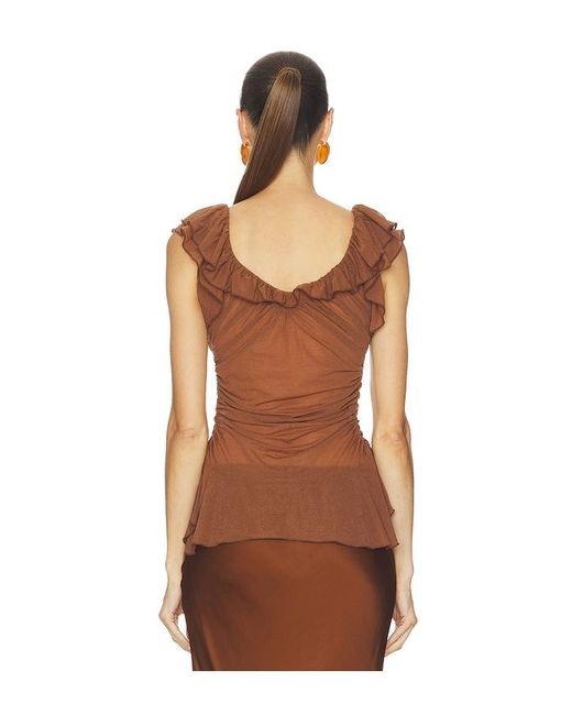 Free People Brown Blythe Vest Top