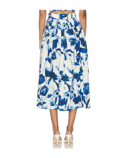 Cara Cara Blue Fielden Midi Skirt