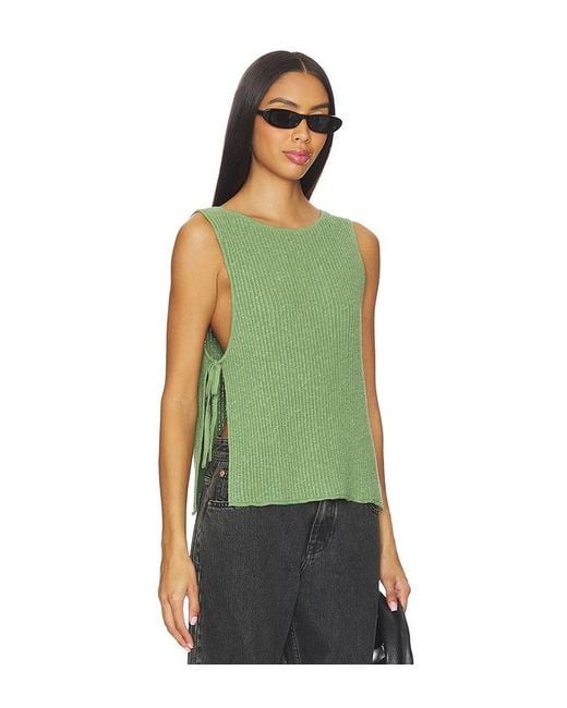 Free People Green X Free-Est Lizzie Sweater Top