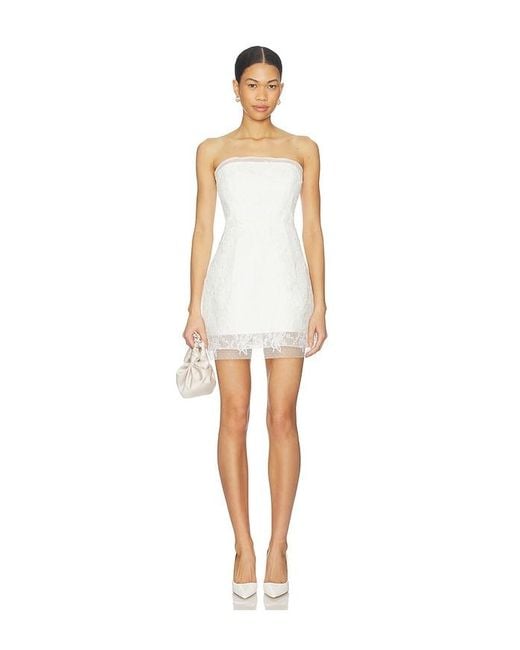 Bardot White Franca Hourglass Mini Dress