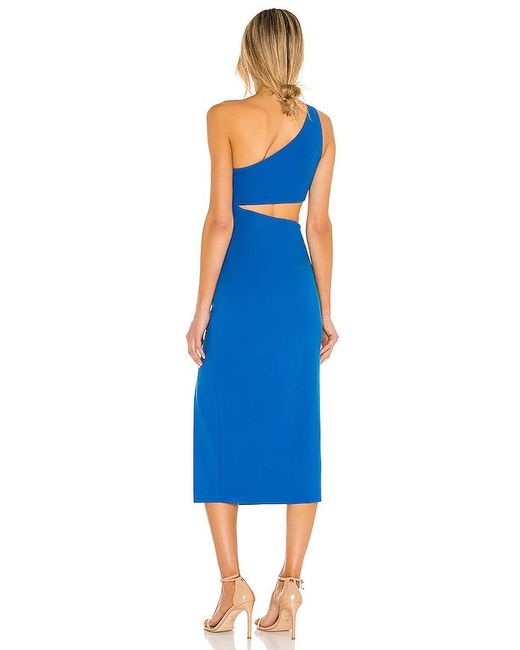 Nbd Blue Kody Cutout Midi Dress