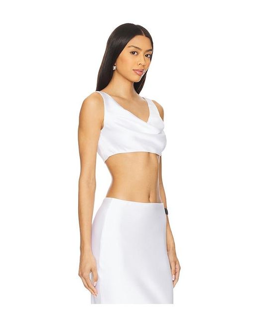 Norma Kamali Maria クロップトップ White