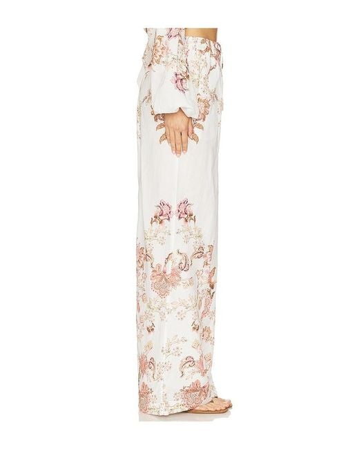 Hemant & Nandita White Pull On Pant