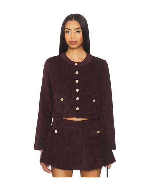Amanda Uprichard Purple Braswell Jacket