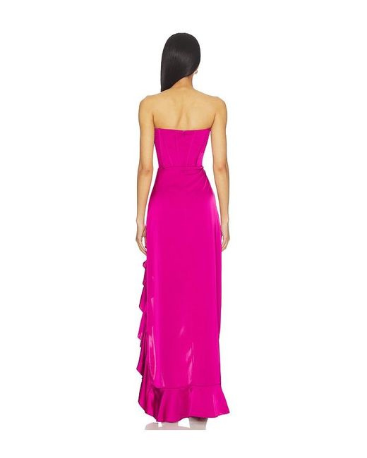 Amanda Uprichard Pink Francesca Maxi Dress