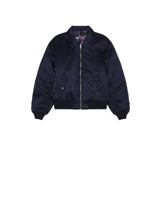 Huf Clothiers Reversible Flight Jacket in Blue for Men | Lyst