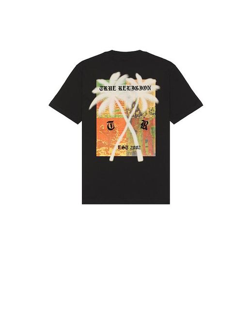 True Religion Shirt Palm Tree in Black für Herren