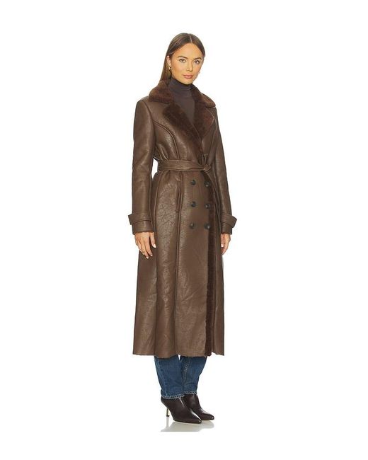 Bardot Multicolor Faux Leather Trench Coat
