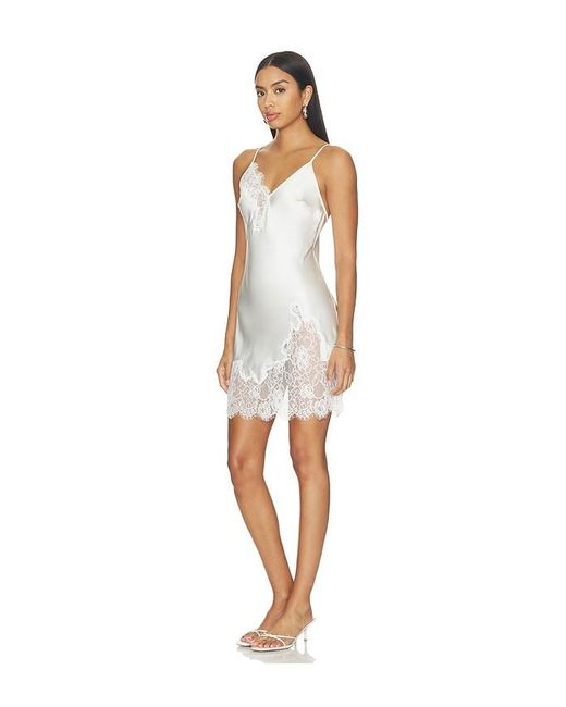 Fleur du Mal White Juliet Lace Mini Slip
