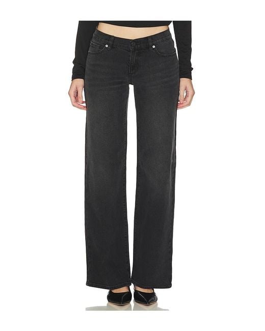 A.Brand Black 99 Wide Leg Jeans
