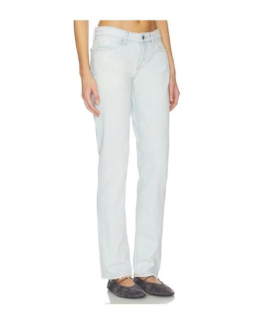 Re/done White The Snatch Back Straight Jean