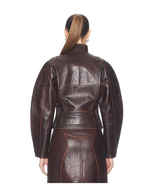 Helmut Lang Brown Leather Jacket