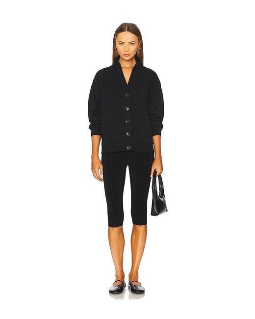 Varley Black Celeste Button Through Cardigan