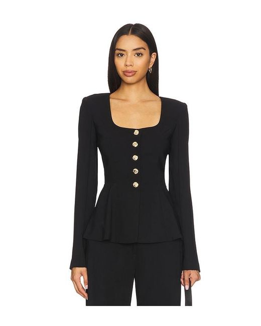 Amanda Uprichard Black Kailey Top
