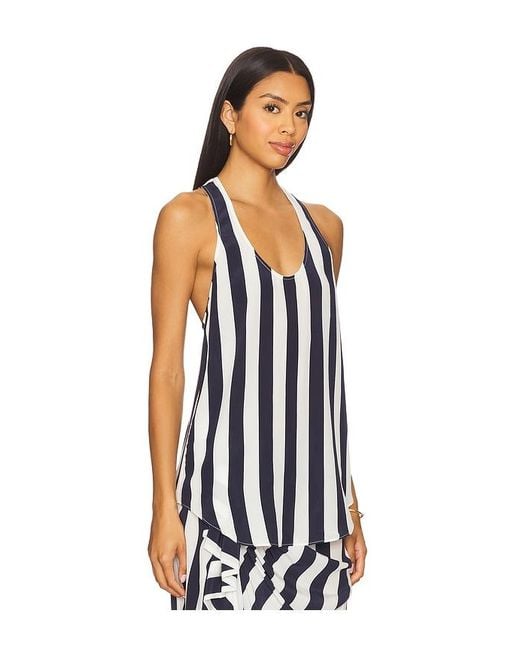 Bondi Born White Orta Silk Tank Top