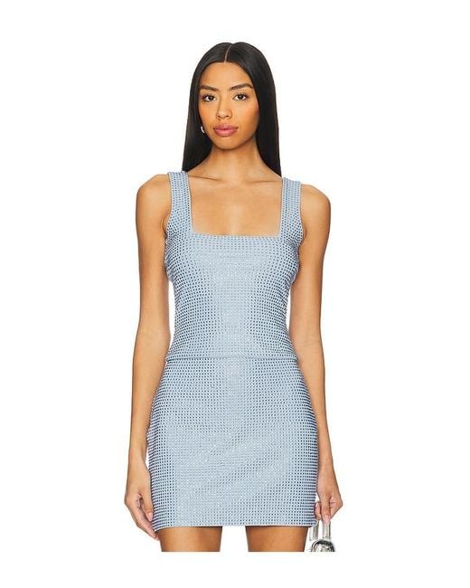 GOOD AMERICAN Blue Crystal Tank
