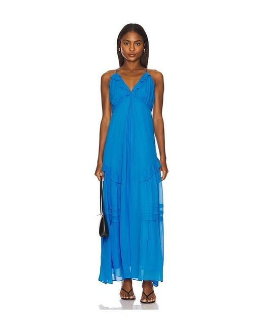 women's dresses for cocktail party PRETTYGARDEN Summer Wedding Guest Dress Sleeveless Ruffle Form The high slit on Resale Clothing Navy Blue Graduation Pant Size:M - MIDI length