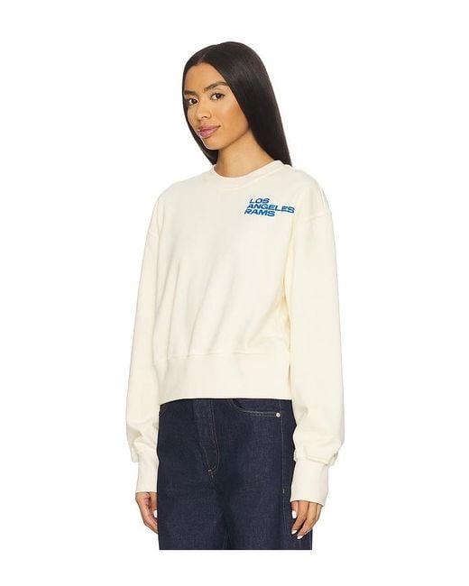 Terez White X Revolve Rams Puff Sleeve Crop Sweater