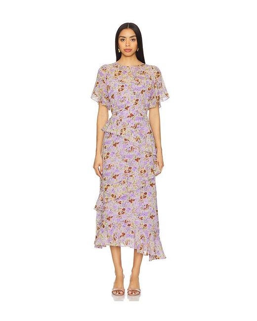 Astr Multicolor Midi-Kleid Dress