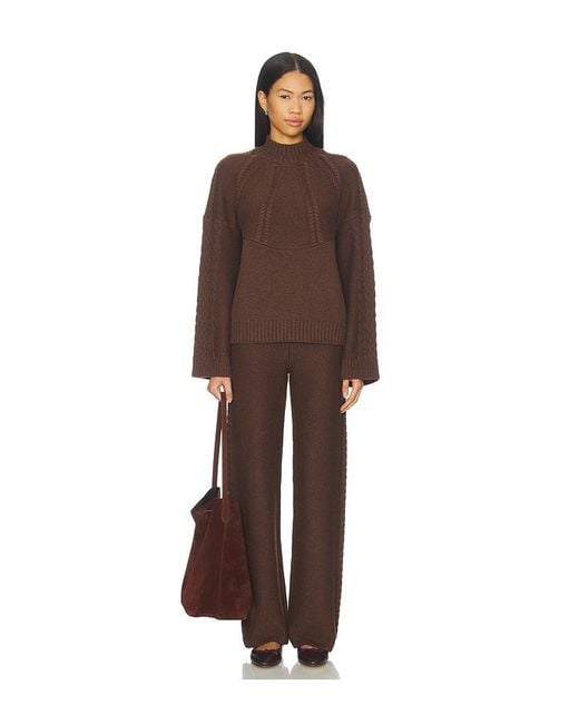 Tularosa Brown Marcella Rib Pant