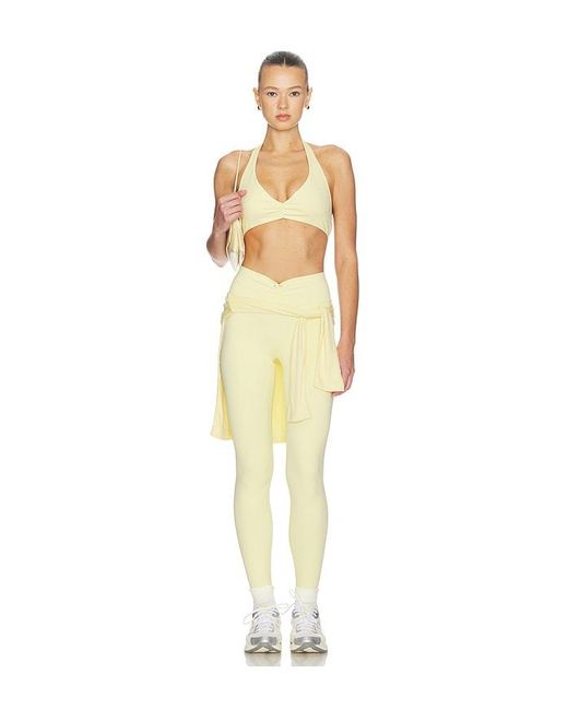 WeWoreWhat Multicolor Ruched V-Legging