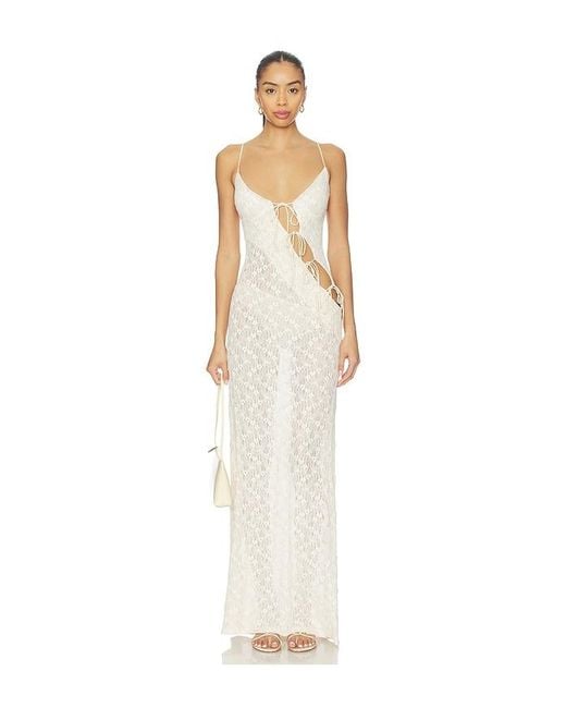 Lioness White About A Girl Maxi Dress