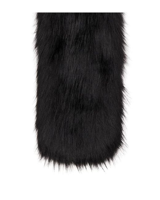 Unreal Fur Black West End Scarf for men