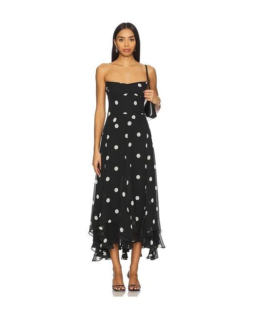 Amanda Uprichard Black Monterey Dress With Scarf