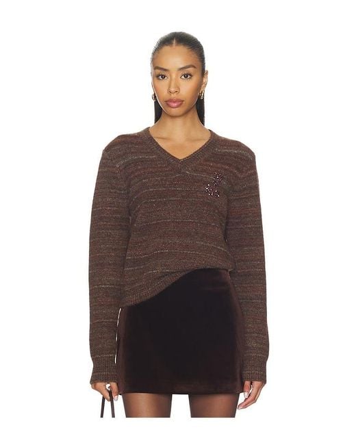 Astr Brown Dasia Sweater