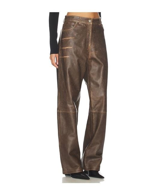 Manokhi Brown Mojave Pants