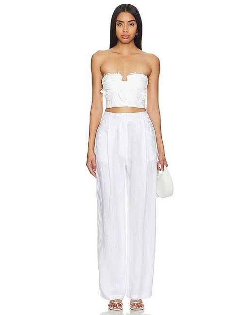 Bardot White Brias Bustier